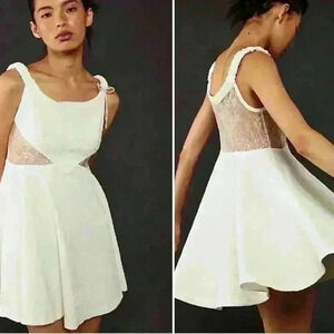 NWOT Free people Brooklyn Size M black with lace cut outs‎